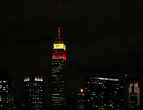 Empire State Building goes red and yellow to honor PRC Anniversary