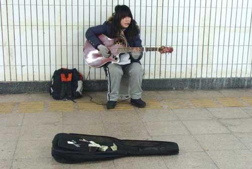 Ren Yueli, Xidan subway singing angel