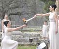 Olympic Flame Lighting Ceremony in Greece