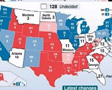 Red, blue, purple states in U.S. presidential elections