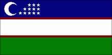 National Flag of Uzbekistan
