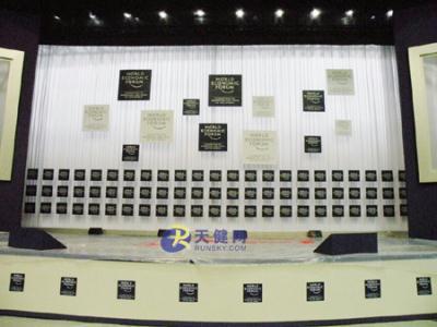 the platform of the plenary hall