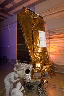 The Kepler spacecraft at Ball Aerospace & Technologies Corp. in Boulder, Colo. Image credit: NASA/JPL-Caltech/Ball 