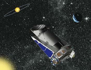 An artist's conception of the Kepler spacecraft. (NASA Photo)