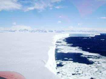 Antarctic glacier ice 