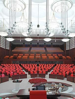 The Grand Chamber of the Grand National Assembly of Turkey in Ankara