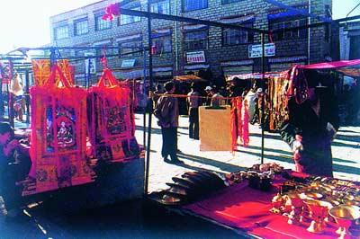 At Barkhor Street, Lhasa.