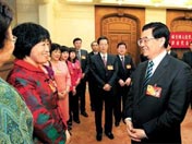 Máximos dirigentes chinos se únen a la sesion anual de CCPPC