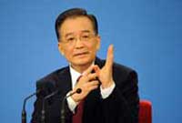 Conferencia de prensa de PM chino Wen Jiabao