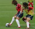 （19）中国女足进行赛前训练