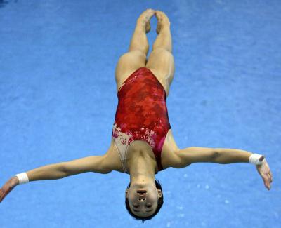 世界杯跳水赛运动员名单公布 7月11日,李婷在国家体育总局跳水